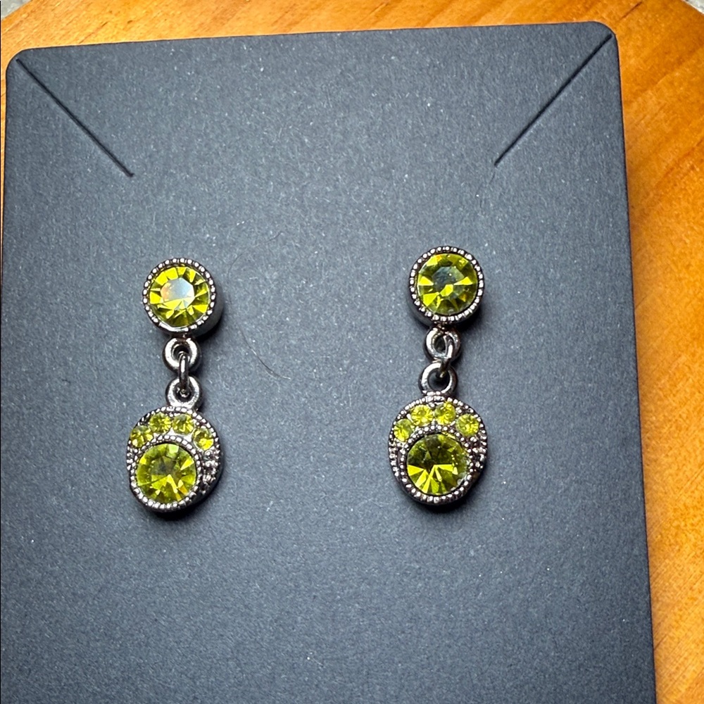 Elegant Peridot Drop Earrings